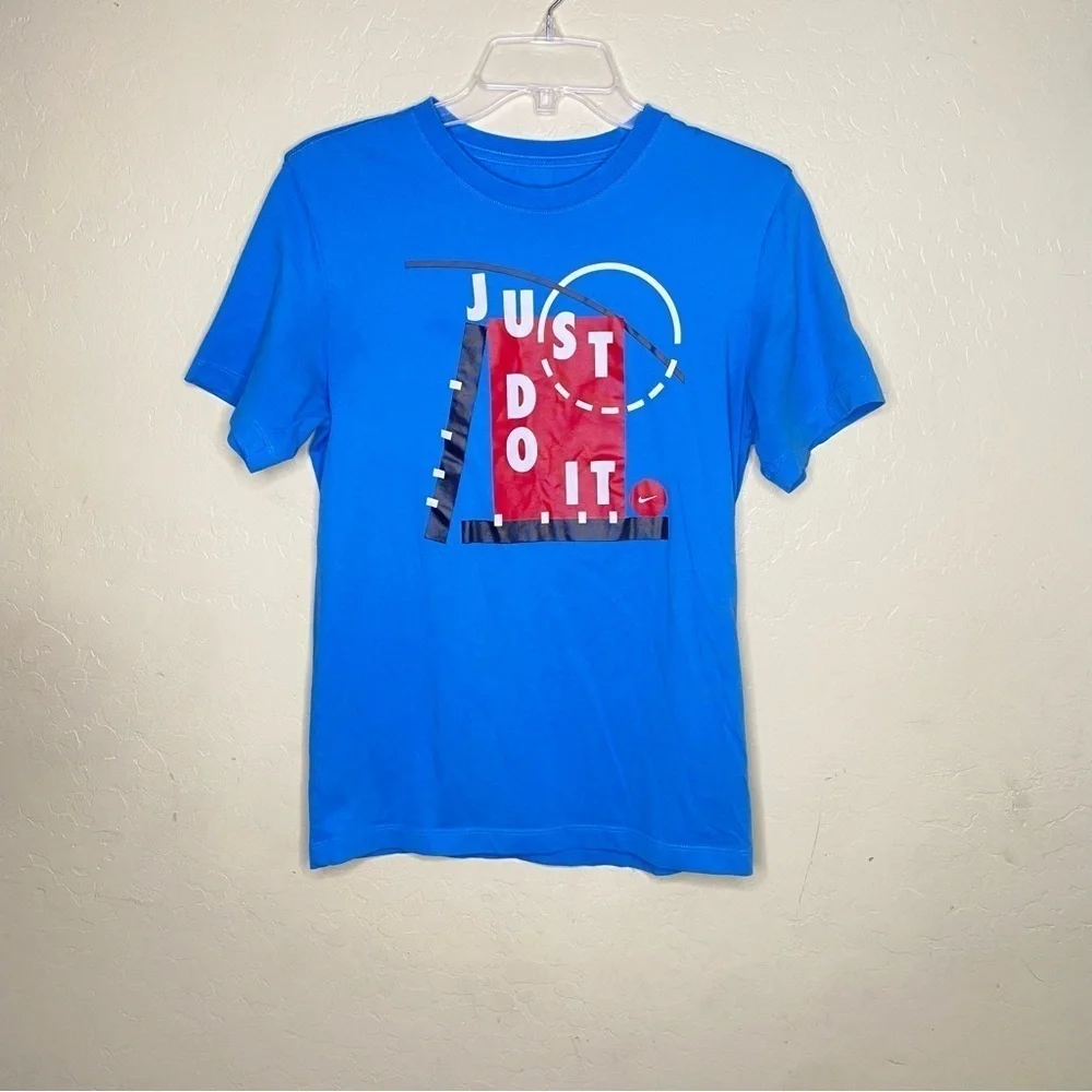Nike Dri-fit Just Do It Blue and Red T-Shirt Size S Small